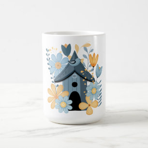 Blue Bird House Coffee Mug