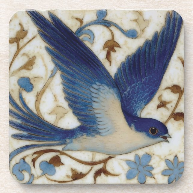 Blue Bird in Flight Coaster (Front)