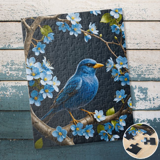 Blue bird jigsaw puzzle