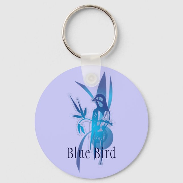 Blue Bird Key Ring (Front)
