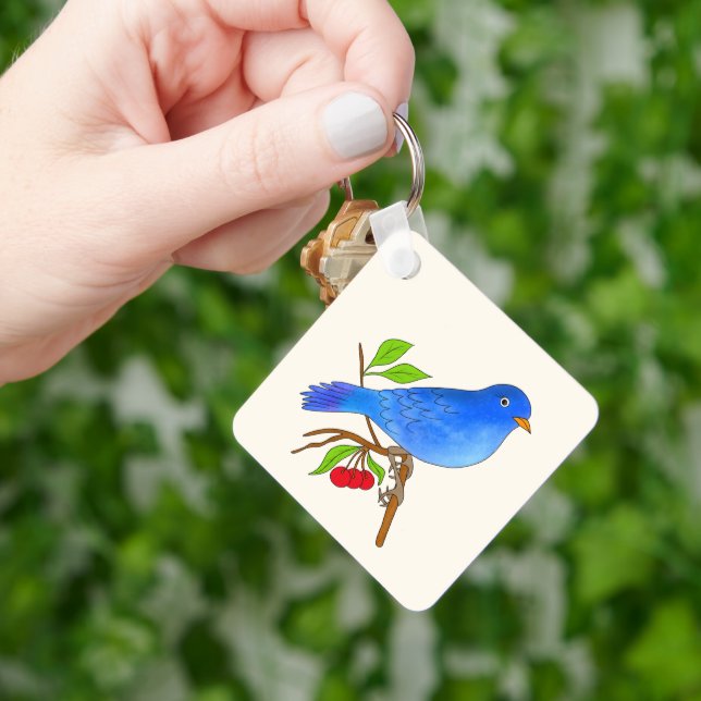 Blue bird key ring (Hand)