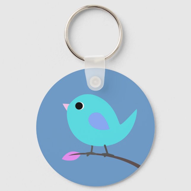 Blue Bird Keyring (Front)