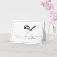 Blue Bird - Loss of Mother Simple Elegant Sympathy