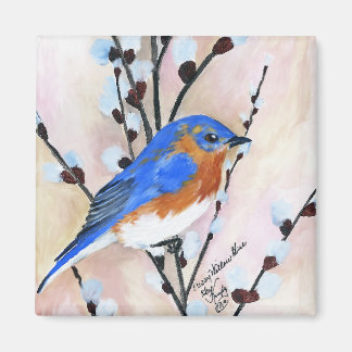 blue bird magnet