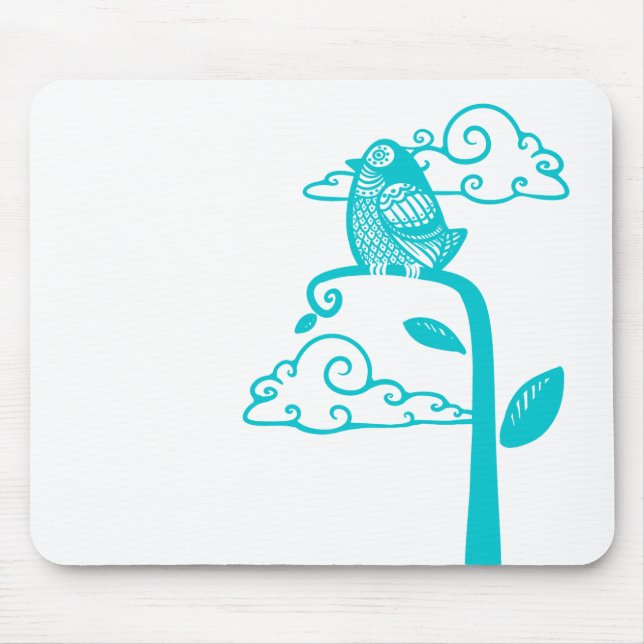 Blue Bird Mouse Pad (Front)