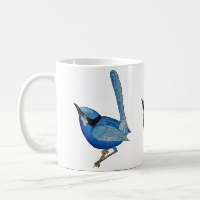 Blue Bird Mug (Left)
