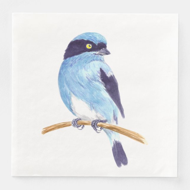 Blue bird napkin (Front)