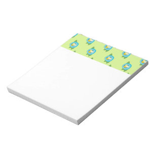 Blue Bird Nests Colourful Eggs Green Leaves Nature Notepad