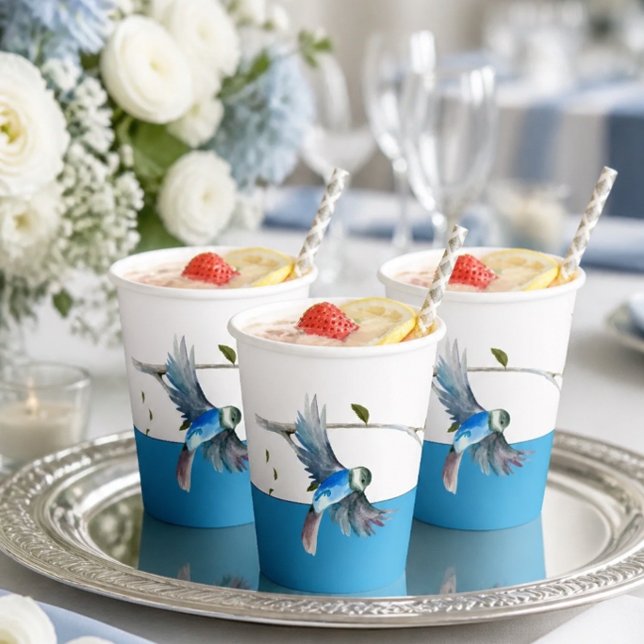 Blue Bird of Happiness Paper Cup (Creator Uploaded)