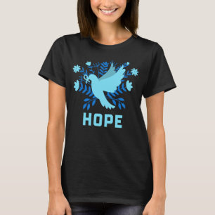 Blue Bird of Hope and Peace - Dove T-Shirt