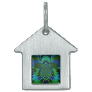 Blue Bird Pet Name Tag
