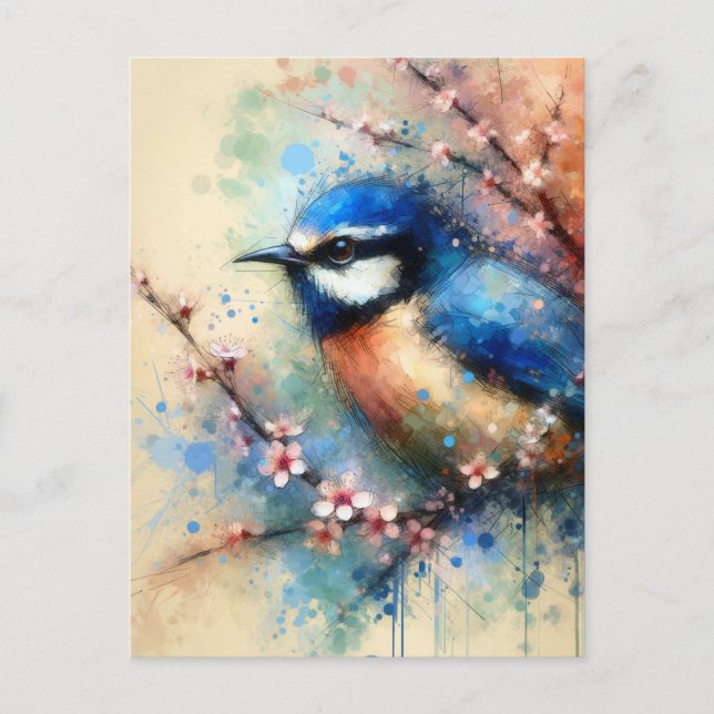  Blue bird, Postcrossing Postcard (Front)