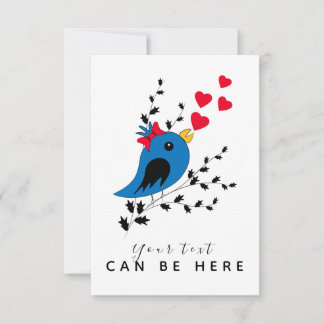 Blue Bird Thank You Card
