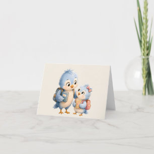 Blue Bird Thank You Greeting Card