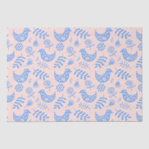 Blue bird  tissue paper