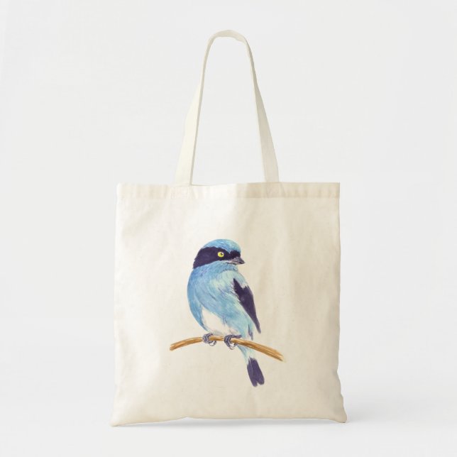 Blue bird tote bag (Front)