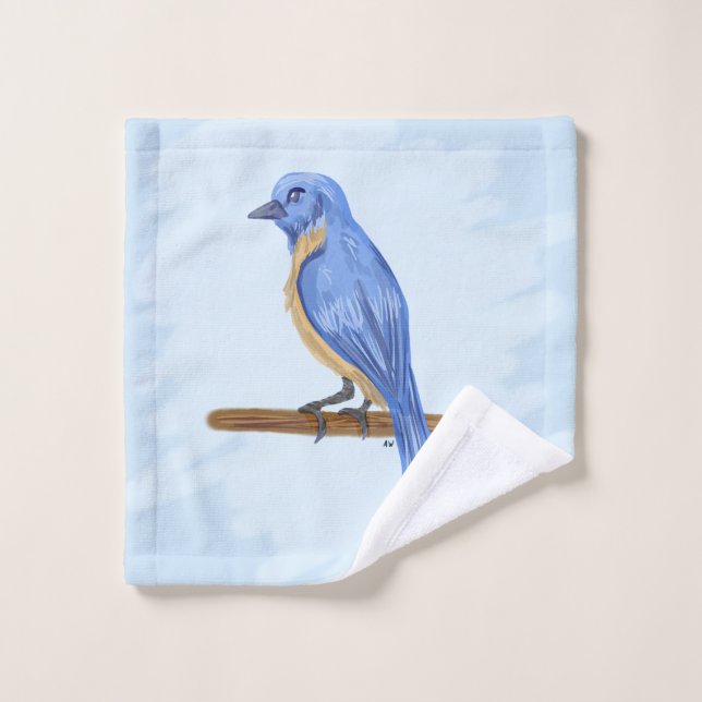 Blue Bird Wash Cloth (Wash Cloth)