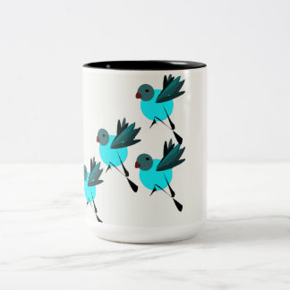 Blue Birds coffee mug