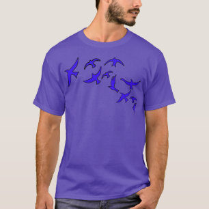 Blue birds flying T-Shirt