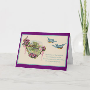 Blue Birds & Happiness For Mother's Day - Card