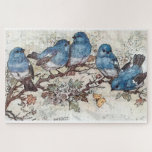 Blue Birds Jigsaw Puzzle<br><div class="desc">Blue Birds It's always the small pieces that make the big picture! Turn favourite memories, designs, and quotes into a great game by making your own puzzle. Made of sturdy cardboard and mounted on chipboard, these puzzles are printed in vivid and full colour. Perfect as a gift, or just for...</div>