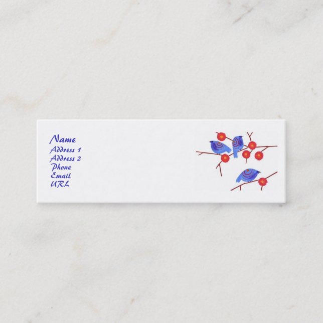 Blue Birds Profile Card (Front)