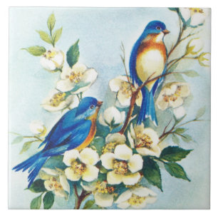 Blue Birds Tile