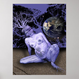 BLUE BIRTH POSTER