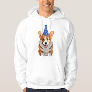 Blue Birthday Corgi Classic T-Shirt Hoodie