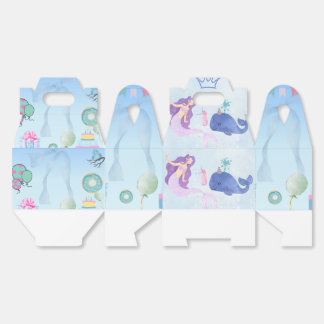 Blue Birthday Invitation Favour Box