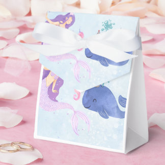 Blue Birthday Invitation Favour Box