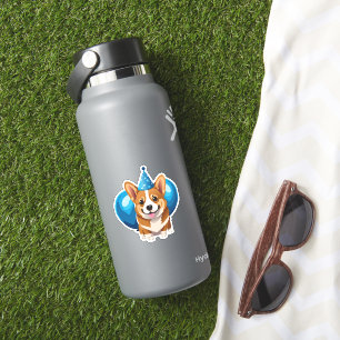 Blue Birthday Puppy Classic T-Shirt (1)