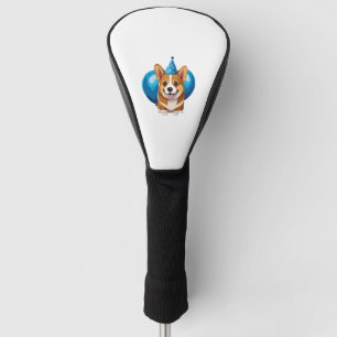 Blue Birthday Puppy Classic T-Shirt (1) Golf Head Cover