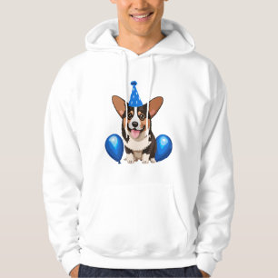 Blue Birthday Puppy Classic T-Shirt Hoodie