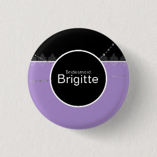 Blue & black button