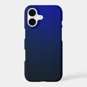 Blue black carbon fibre patterned