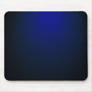 Blue black carbon fibre patterned mouse pad