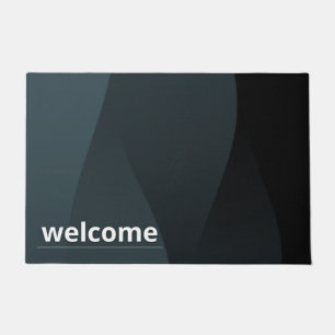 BLUE BLACK DOORMAT