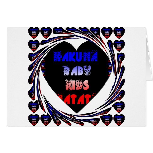 Blue Black Hakuna Matata Baby Kids Design.png (Front Horizontal)