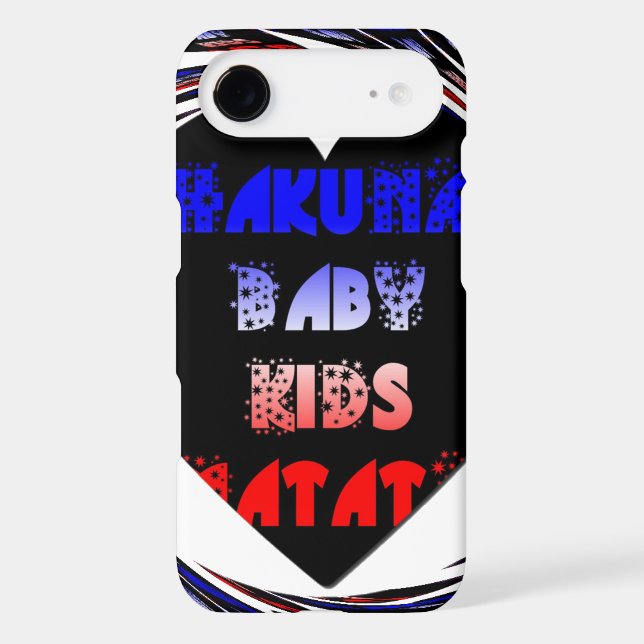 Blue Black Hakuna Matata Baby Kids Design.png (Back)