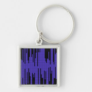 BLUE BLACK MUSIC BEATS VOLUME RECORDING DIGITAL KEY RING