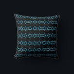 BLUE, black & purple, MENORAH & STARS pillow<br><div class="desc">blue,  black and purple  MENORAH,  STAR OF DAVID   STARS OF DAVID ON BACK  by designer Sandy Closs ~ SandyCloss~</div>