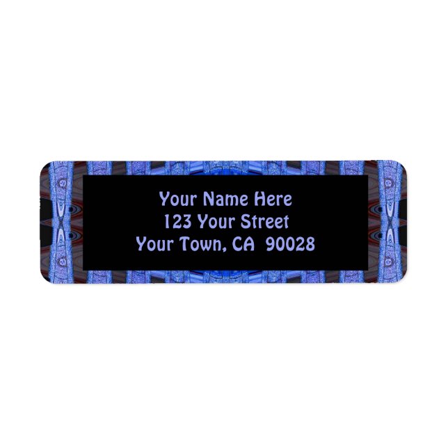 blue black return address label (Front)