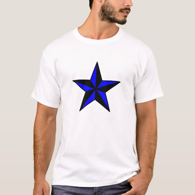 Blue-Black Star T-Shirt (Front)