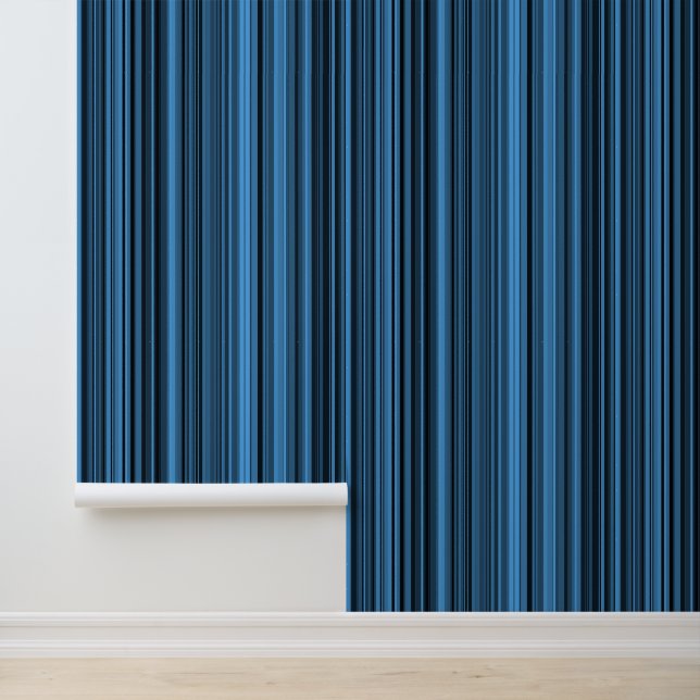Blue Black Stripes Wallpaper (Application)
