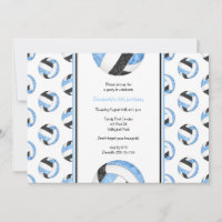 blue black volleyball birthday team sports party