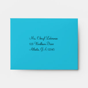 Blue, Black, White Bat Mitzvah A2 Envelope