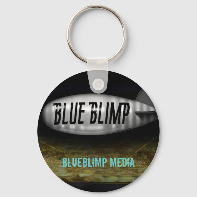 Blue Blimp Key Ring (Front)