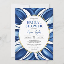 Blue Bliss Organic Floral Bridal Shower