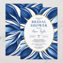 Blue Bliss Organic Floral Bridal Shower